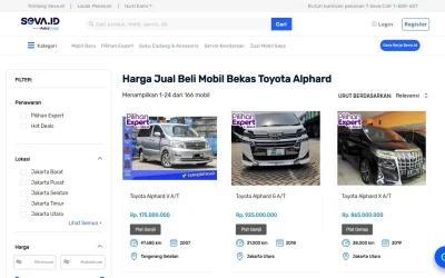 Beli Mobil Bekas Alphard di Seva.id Lewat Ponsel: Mudah, Aman dan Sesuai Kebutuhan