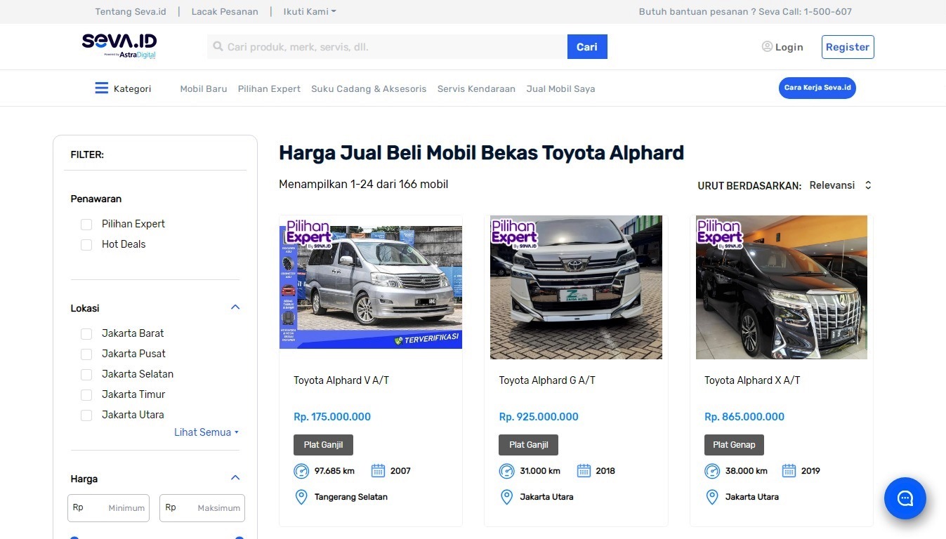 Beli Mobil Bekas Alphard di Seva.id Lewat Ponsel: Mudah, Aman dan Sesuai Kebutuhan