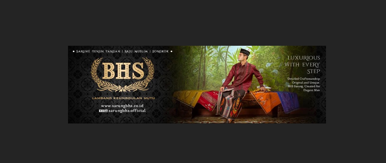 Sarung BHS Excellent Gold Motif Jacquard